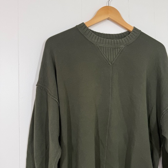 Aerie Green Oversized Crewneck Sweatshirt - Picture 6 of 13